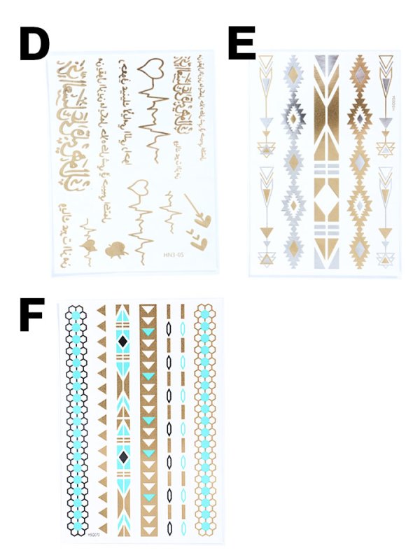 画像3: 【即日発送】【タトゥーシール】フェスやイベントに必須の新感覚アクセ★[HC03] (3)