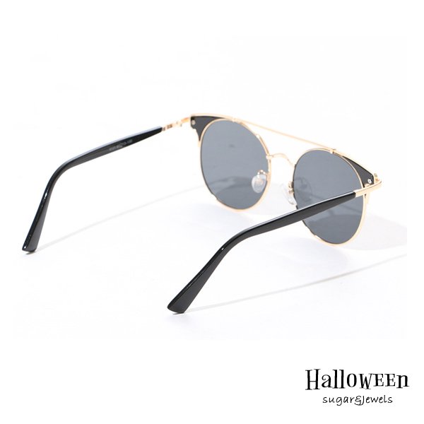 画像3: 【ハロウィン小物】ゴールドフレームサングラス[HC03] (3)
