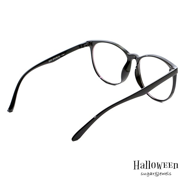 画像3: 【ハロウィン小物】ブラックフレーム伊達メガネ[HC03] (3)