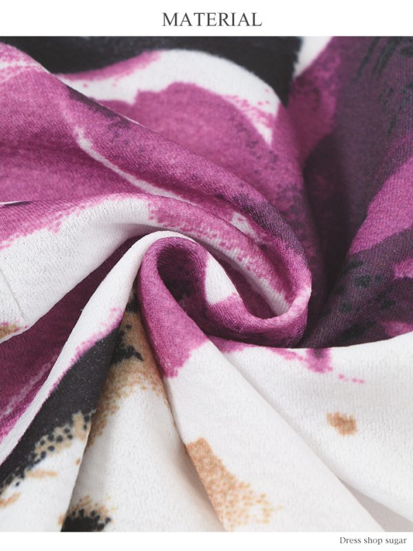 画像10: 値下げ！シフォン/フラワープリント/ストレッチ/キャバドレス/ミニドレス SU [HC02]【OG】 (10)