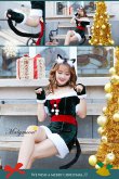 画像2: 【即日発送】【クリスマスコスプレ7点セット】【Malymoon/マリームーン】キャットサンタコスプレ【フリーサイズ/1カラー】[YMT] (2)