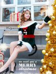 画像1: 【即日発送】【クリスマスコスプレ7点セット】【Malymoon/マリームーン】キャットサンタコスプレ【フリーサイズ/1カラー】[YMT] (1)