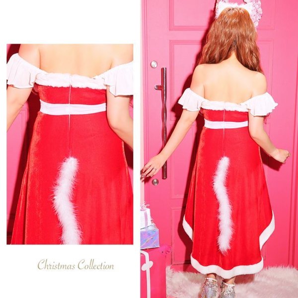画像5: 【即日発送】【X'mas4点セット】さくりなちゃんコラボサンタコスプレ[OF01]6577SB (5)