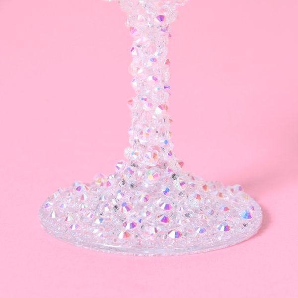 画像7: 【雑貨:グラス】【sugarシャンパングラス】キラキラと光るビジューが散りばめられたシャンパングラス【HC02】 (7)