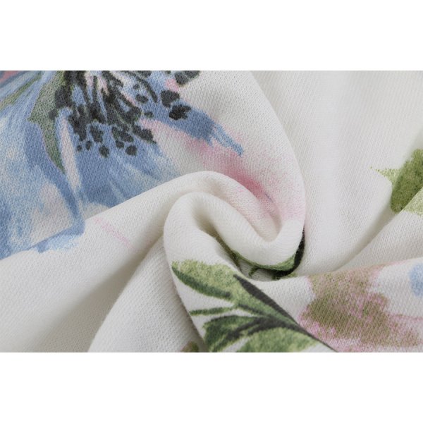 画像16: 【ルームウェア：セットアップ】SALEサイドライン×フラワーパーカー/ジャージ/スウェット/部屋着/パジャマ/ロングスカート / セットアップルームウェア[HC02] (16)