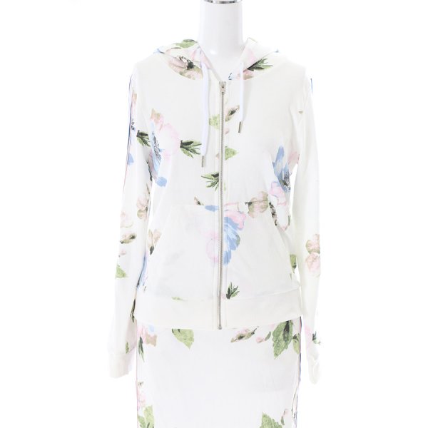 画像12: 【ルームウェア：セットアップ】SALEサイドライン×フラワーパーカー/ジャージ/スウェット/部屋着/パジャマ/ロングスカート / セットアップルームウェア[HC02] (12)