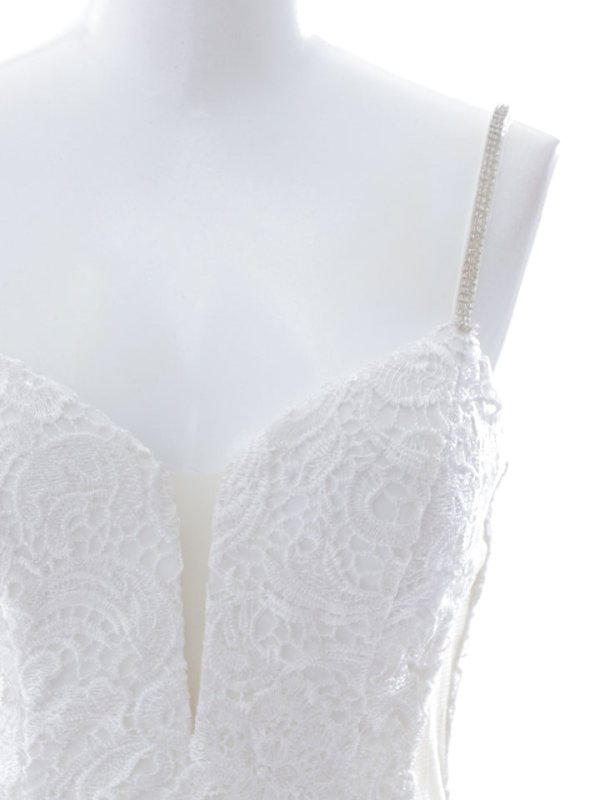 画像12: サイドシアー刺繍ドレス /透け/刺繍/タイト/キャミ/谷間見せ /背中見せ/ミニドレス /キャバドレス【XS-Mサイズ/1カラー】[HC02] 【SB】dzc (12)