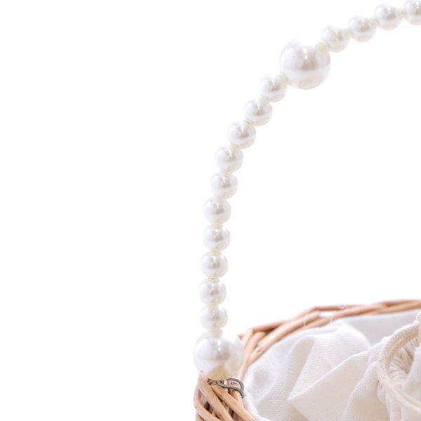 画像7: 【即日発送】パールハンドルラウンドカゴバッグ【YMT】 (7)