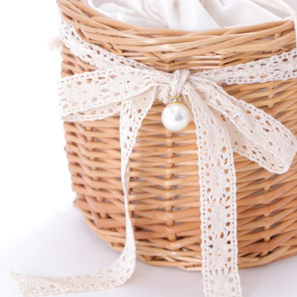 画像3: 【即日発送】パールハンドルラウンドカゴバッグ【YMT】 (3)