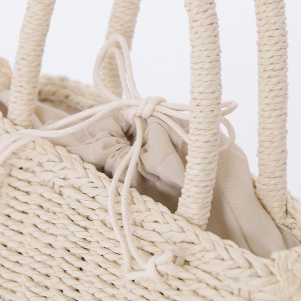 画像3: 【即日発送】巾着カゴバッグ[OF03] (3)