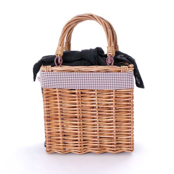 画像7: 【即日発送】ラタン編み長方形カゴバッグ【YMT】 (7)