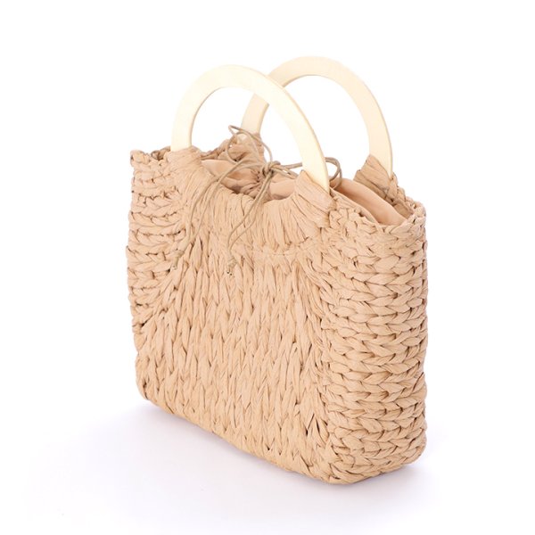 画像2: 【即日発送】レディース手編みカゴバッグ【YMT】 (2)