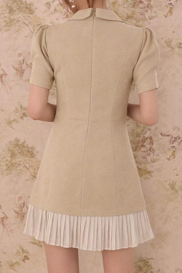 画像6: 【即日発送】Vネックパフスリーブプリーツミニドレス/キャバドレス【XS-Mサイズ/2カラー】[OF01]【SB】dzmsAG (6)