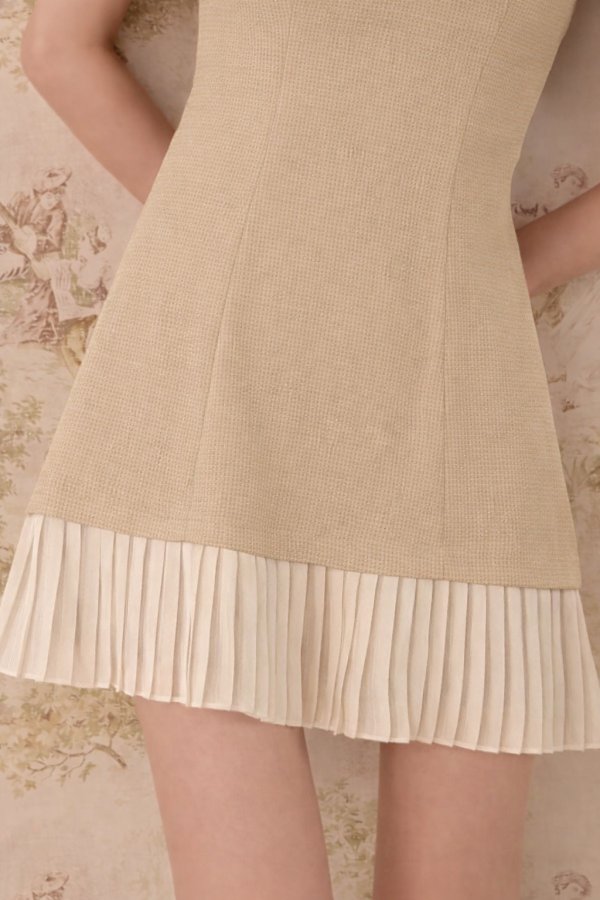 画像7: 【即日発送】Vネックパフスリーブプリーツミニドレス/キャバドレス【XS-Mサイズ/2カラー】[OF01]【SB】dzmsAG (7)