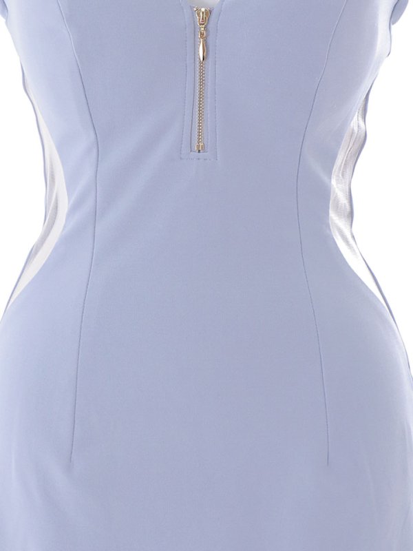 画像34: ワンカラー/ジップアップ/キャミ/サイドシアー/谷間見せ/背中見せ/タイト/ミニドレス/キャバドレス 【S-Mサイズ/5カラー】[HC02-X] 【SB】dzw (34)