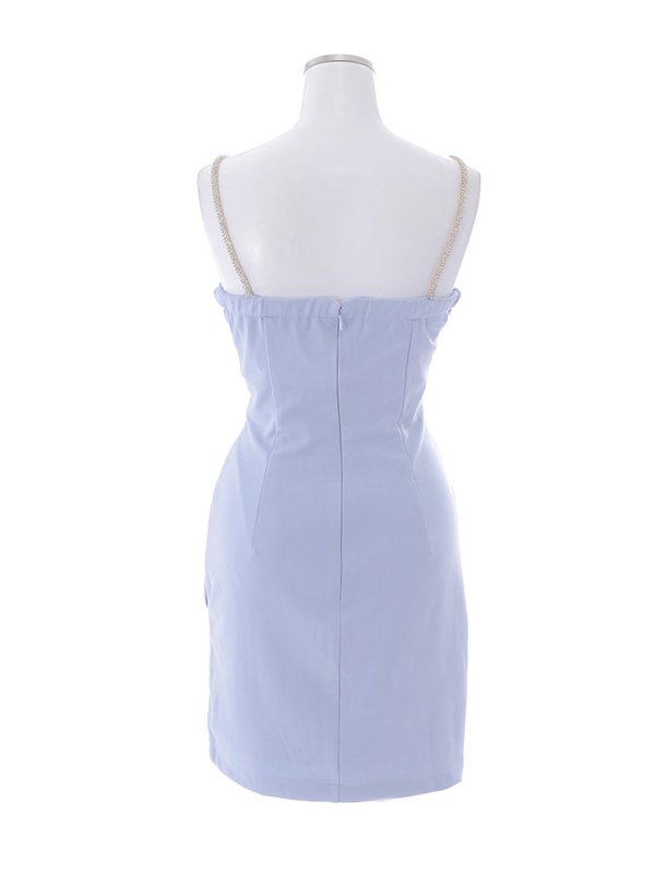 画像31: ワンカラー/ジップアップ/キャミ/サイドシアー/谷間見せ/背中見せ/タイト/ミニドレス/キャバドレス 【S-Mサイズ/5カラー】[HC02-X] 【SB】dzw (31)