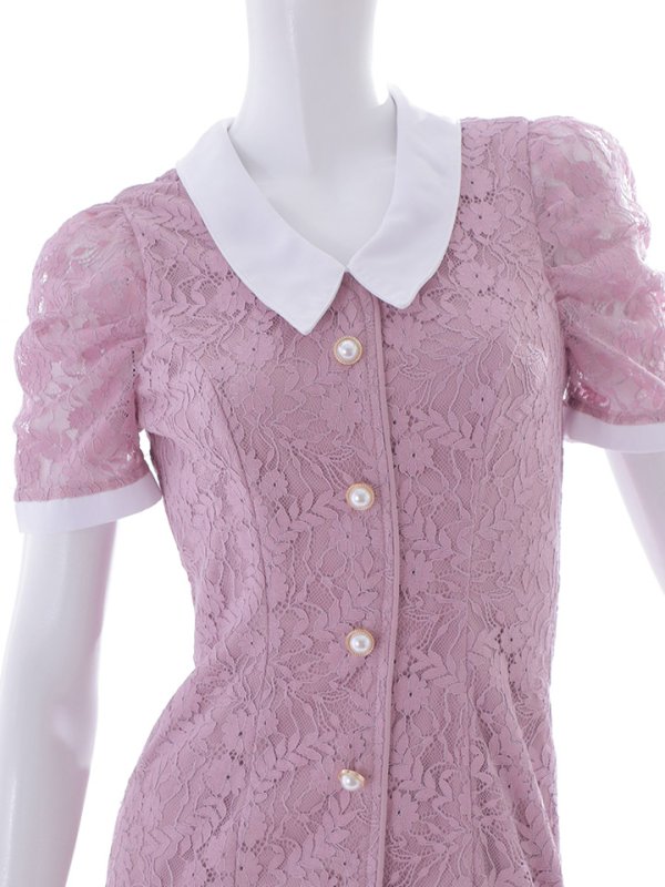 画像21: SALE!総レースマーメイドワンピースドレス/パール/胸元隠し/背中隠し/ミディアムドレス/マーメイド/キャバドレス【S-Lサイズ/2カラー】[HC02-X] 【SB】dzw (21)