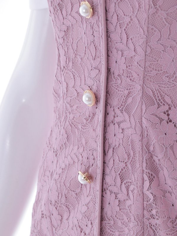 画像24: SALE!総レースマーメイドワンピースドレス/パール/胸元隠し/背中隠し/ミディアムドレス/マーメイド/キャバドレス【S-Lサイズ/2カラー】[HC02-X] 【SB】dzw (24)