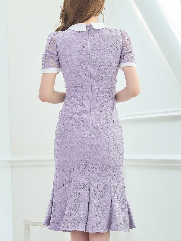 画像6: SALE!総レースマーメイドワンピースドレス/パール/胸元隠し/背中隠し/ミディアムドレス/マーメイド/キャバドレス【S-Lサイズ/2カラー】[HC02-X] 【SB】dzw (6)