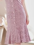画像6: SALE!総レースマーメイドワンピースドレス/パール/胸元隠し/背中隠し/ミディアムドレス/マーメイド/キャバドレス【S-Lサイズ/2カラー】[OF04-X] 【SB】dzw (6)