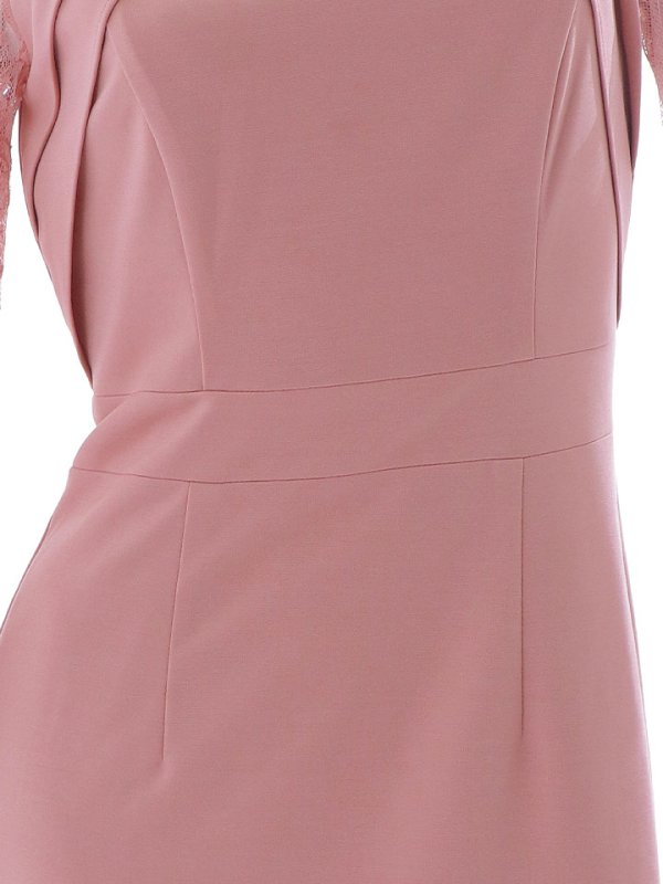 画像22: SALE!【Glera/グレイラ】タックプリーツワンピース/ワンカラー/タイト/ロングスリーブ/レース/シアー/谷間隠し/ミディアムドレス/キャバドレス 【M-XLサイズ/2カラー】[HC02] 【SB】dzk (22)