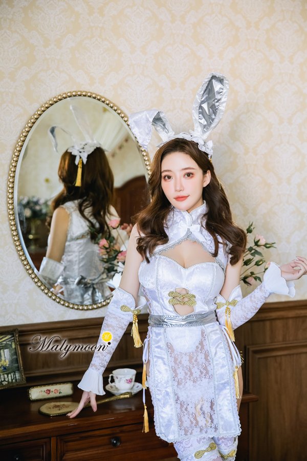 画像11: 【即日発送】チャイナバニーガール《高級コスランジェリー9点セット》【Dreamy Doll Premium/ドリーミードールプレミアム】【フリーサイズ/2カラー】[HC02] (11)