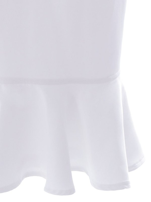 画像16: SALE!ギンガムチェックドレス/マーメイド/ベルト/透け/フリル/胸元隠し/背中隠し/ミニドレス/キャバドレス【S-Lサイズ/1カラー】[OF01-X] 【SB】dzj (16)