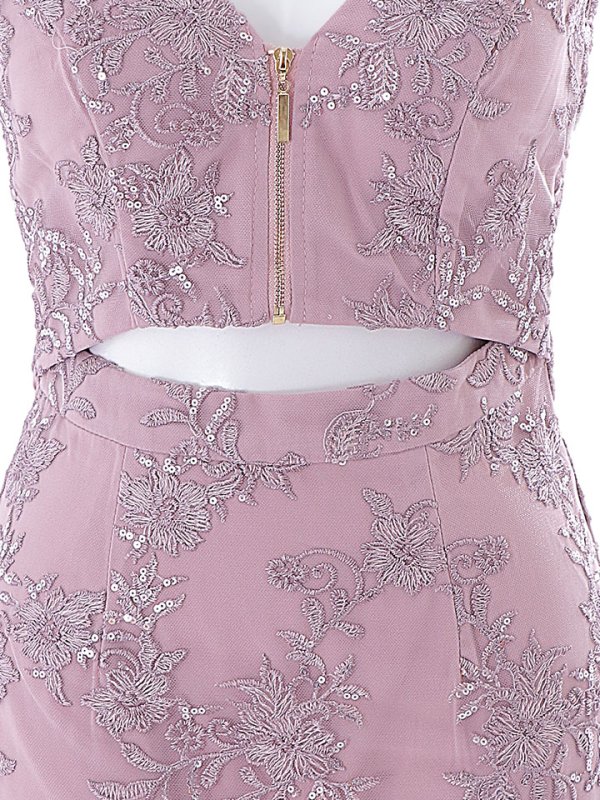 画像19: SALE!刺繍レース/ノースリーブ/ジップアップ/スパンコール/肌見せ/谷間見せ/ミニドレス/キャバドレス 【S-Lサイズ/2カラー】[HC02-X] 【SB】dzw (19)