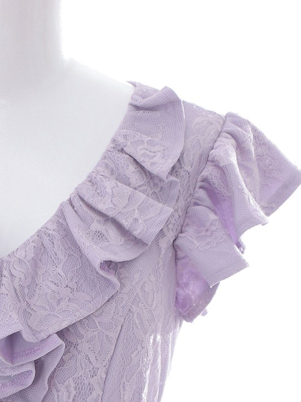 画像17: SALE!【sifeel/シフィール】マーメイドワンピースドレス/フリル/刺繍レース/ベルト/谷間見せ/背中隠し/ミディアムドレス/キャバドレス【S-Lサイズ/2カラー】[HC02]【SB】dzj (17)