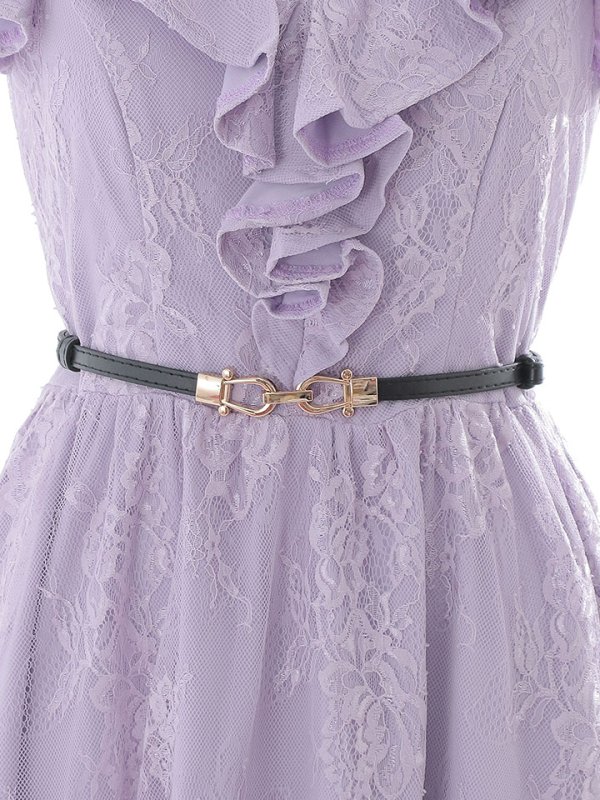 画像19: SALE!【sifeel/シフィール】マーメイドワンピースドレス/フリル/刺繍レース/ベルト/谷間見せ/背中隠し/ミディアムドレス/キャバドレス【S-Lサイズ/2カラー】[HC02]【SB】dzj (19)