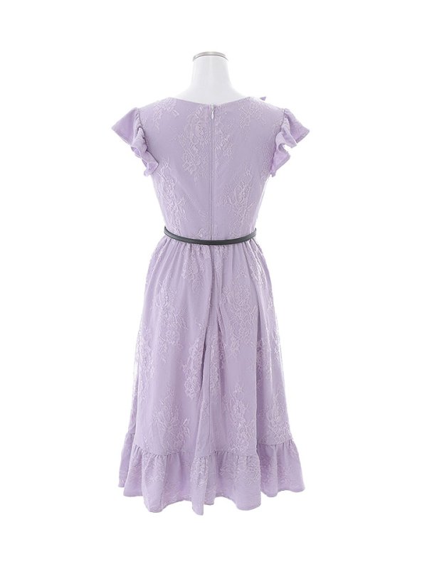 画像16: SALE!【sifeel/シフィール】マーメイドワンピースドレス/フリル/刺繍レース/ベルト/谷間見せ/背中隠し/ミディアムドレス/キャバドレス【S-Lサイズ/2カラー】[HC02]【SB】dzj (16)