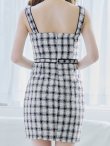 画像23: SALE!チェックツイードツイードキャミソールドレス/タイト/ミニドレス/キャバドレス/ワンピース【S-Lサイズ/1カラー】[HC02-X] 【SB】dzw (23)