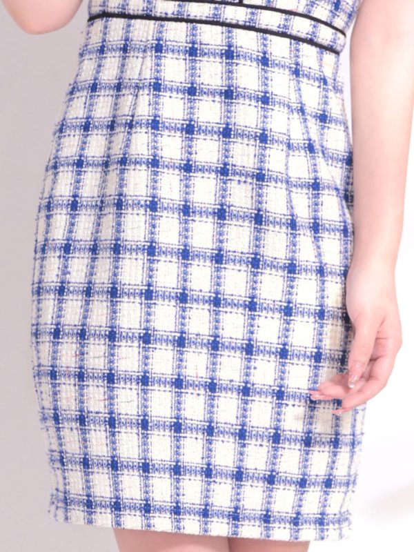 画像20: SALE!チェックツイードツイードキャミソールドレス/タイト/ミニドレス/キャバドレス/ワンピース【S-Lサイズ/1カラー】[HC02-X] 【SB】dzw (20)