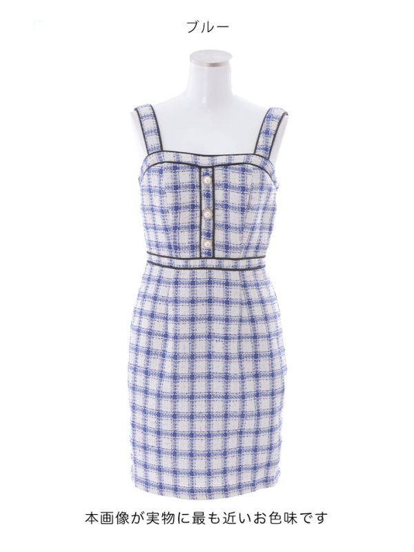 画像26: SALE!チェックツイードツイードキャミソールドレス/タイト/ミニドレス/キャバドレス/ワンピース【S-Lサイズ/1カラー】[HC02-X] 【SB】dzw (26)
