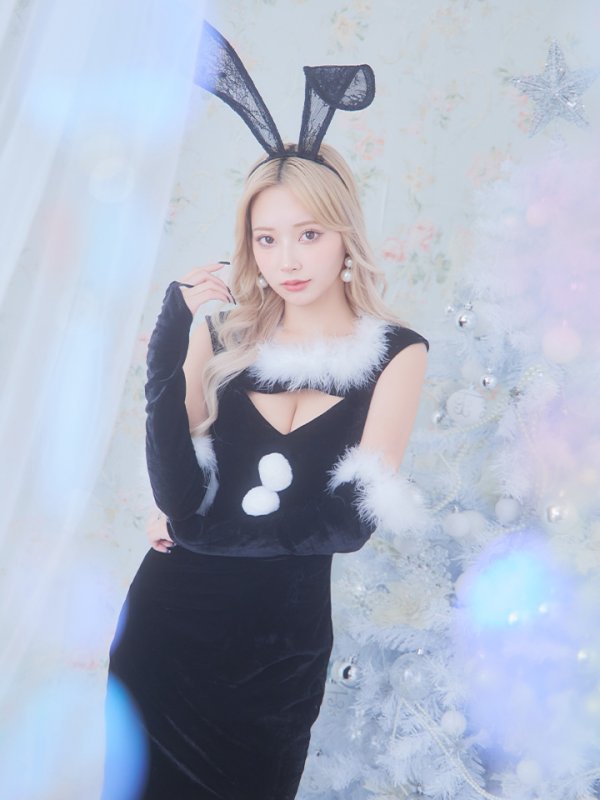 画像3: 【サンタセール！】【サンタコス 5点セット】【S-Mサイズ/2カラー】セクシーバニーサンタコスプレ[YMT] (3)