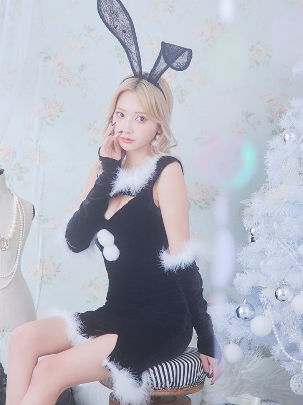 画像12: 【サンタセール！】【サンタコス 5点セット】【S-Mサイズ/2カラー】セクシーバニーサンタコスプレ[YMT] (12)