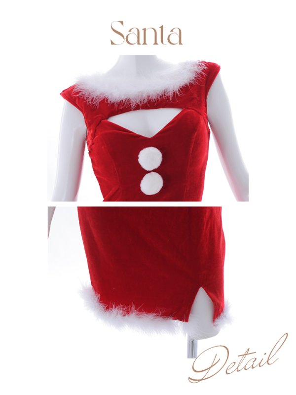 画像19: 【サンタセール！】【サンタコス 5点セット】【S-Mサイズ/2カラー】セクシーバニーサンタコスプレ[YMT] (19)