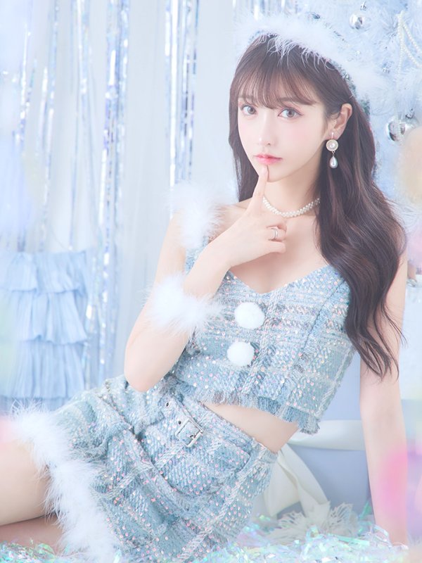 画像21: 【即日発送】【サンタコス4点/5点セット】【XS-Lサイズ】ツイードサンタ[YMT] (21)