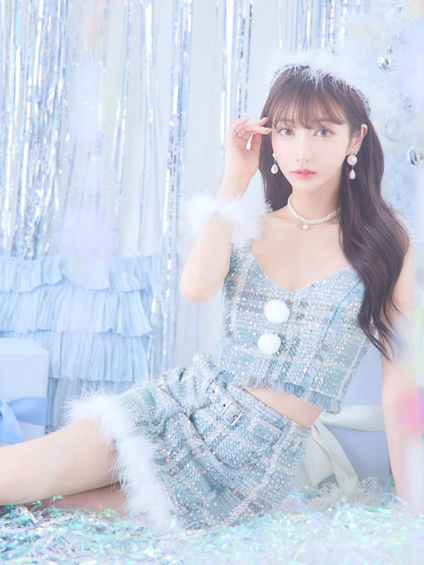 画像22: 【即日発送】【サンタコス4点/5点セット】【XS-Lサイズ】ツイードサンタ[YMT] (22)