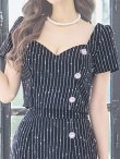 画像9: SALE!セットアップストライプミニドレス/2ピース/谷間見せ/背中見せ/ショートスリーブ/ミニドレス/キャバドレス 【XS-Mサイズ/1カラー】[HC02] 【SB】dzw (9)