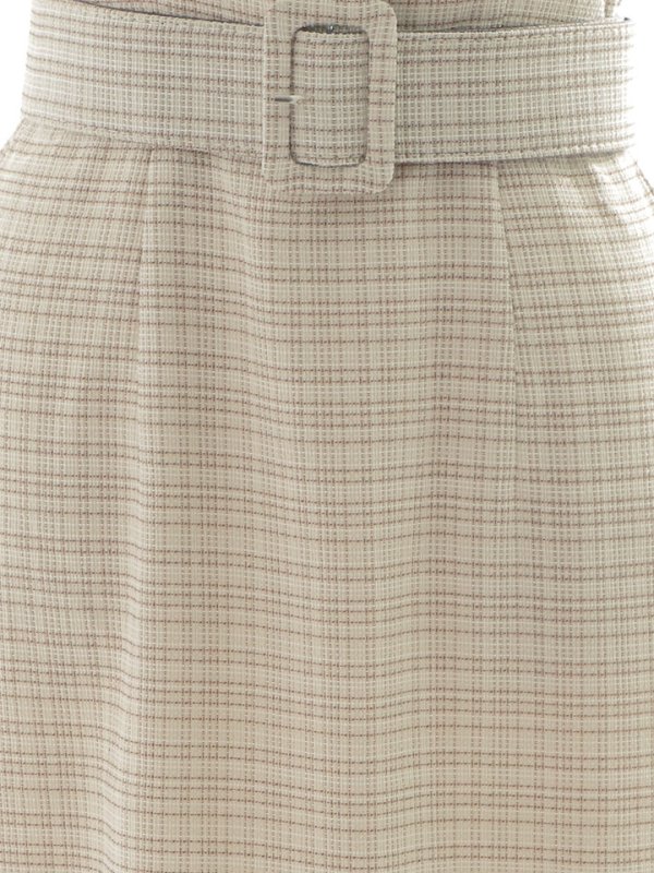 画像17: SALE!【sifeel/シフィール】チェックツイードミディアムワンピースドレス/フロントファスナー/ノースリーブ/ベルト/谷間見せ/マーメイド/キャバドレス/ミディアムドレス【S-Lサイズ/1カラー】[HC02] 【SB】dzw (17)