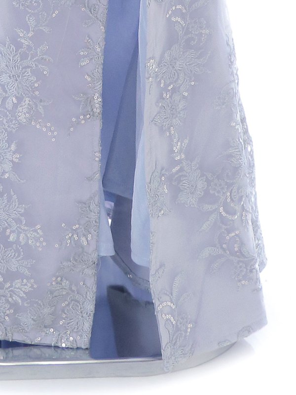 画像20: 送料無料!刺繍レースフロントジップドレス/スパンコール/肌見せ/ノースリーブ/谷間見せ/マーメイド/ロングドレス/キャバドレス 【S-Lサイズ/2カラー】[HC02]【SB】dzw (20)