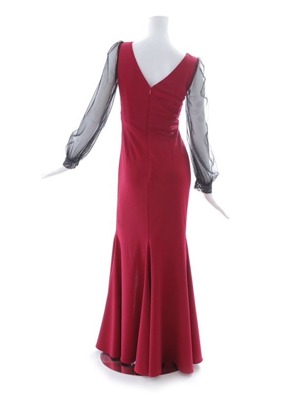 画像17: フロントファスナーロングドレス/長袖/谷間見せ/背中見せ/キャバドレス 【S-Lサイズ/2カラー】[HC02] 【SB】dzw (17)