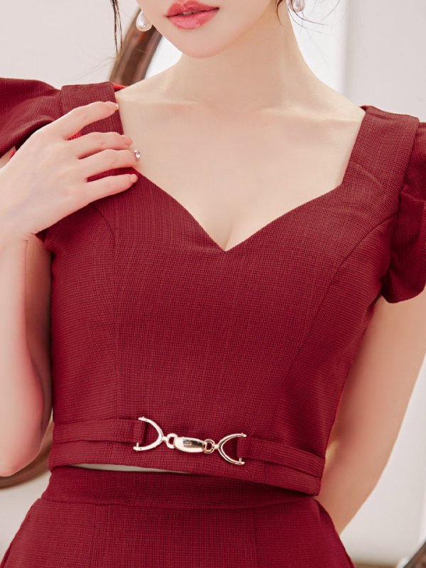 画像6: SALE!チェーンベルトセットアップ/ツイード/ラメ/マイクロミニ/キャバドレス/ミニドレス【XS-Mサイズ/1カラー】[HC02]【SB】dzj (6)