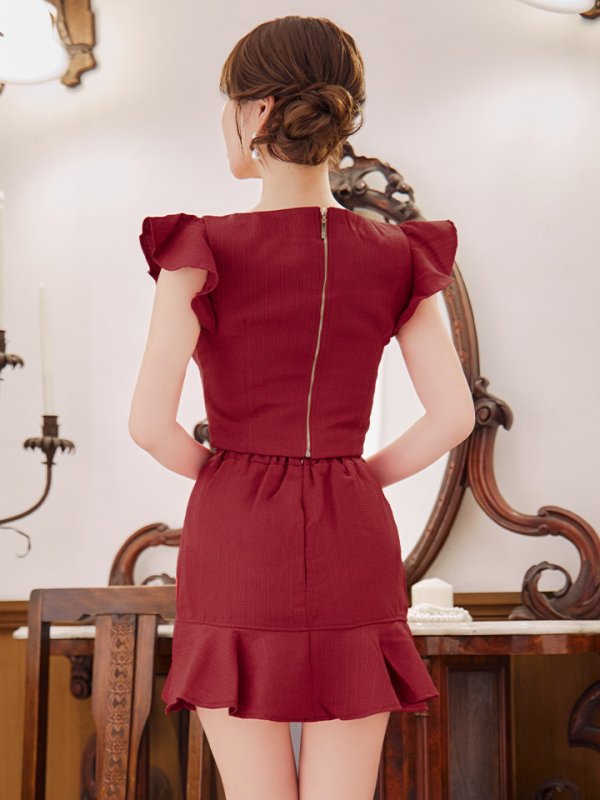 画像8: SALE!チェーンベルトセットアップ/ツイード/ラメ/マイクロミニ/キャバドレス/ミニドレス【XS-Mサイズ/1カラー】[HC02]【SB】dzj (8)