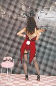 画像5: 【即日発送】【マリームーン】ハイレグレッドバニーガール【ハロウィンコスプレ8点セット】【Fサイズ/1カラー】[HC02] (5)