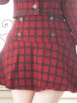 画像6: ジャケットチェックバーガンディセットアップワンピース/谷間見せ/背中隠し/マーメイド/ミニドレス/キャバドレス【S-Lサイズ/1カラー】[HC02-X] 【SB】dzw (6)