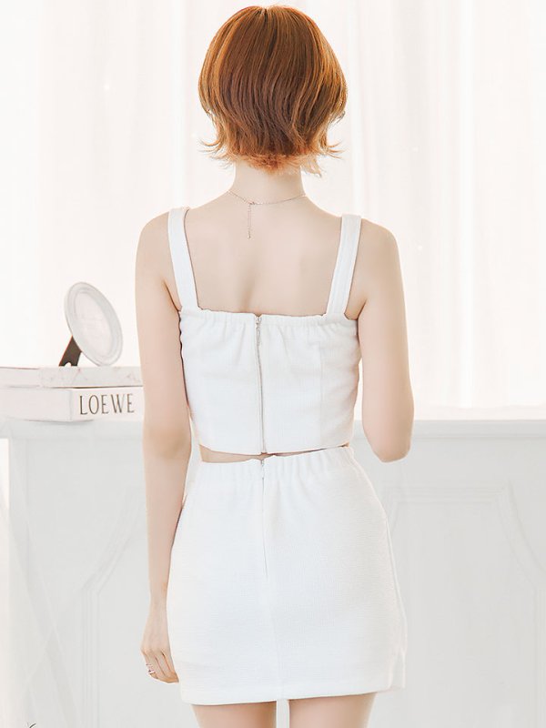 画像7: SALE!セットアップミニドレス/谷間見せ/背中見せ/タイトスカート/キャバドレス 【XS-Mサイズ/2カラー】[OF01] 【SB】dzw (7)