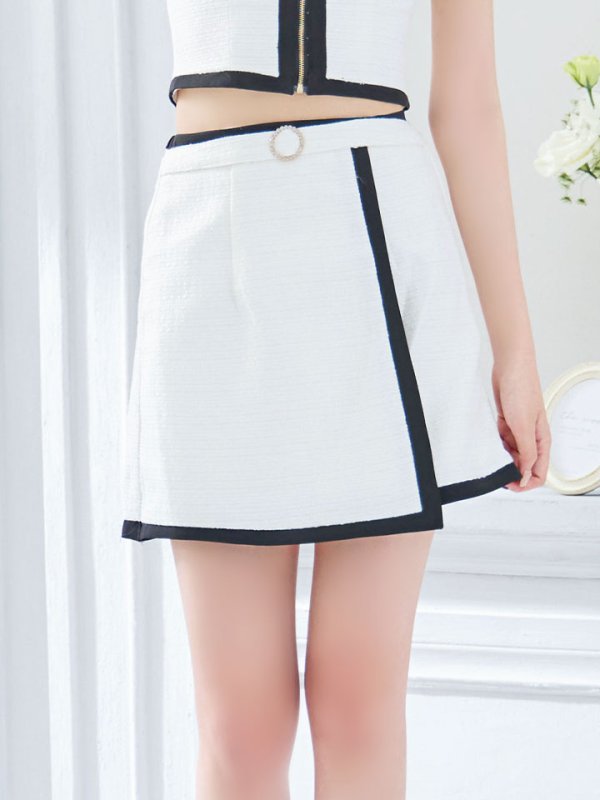 画像11: 【送料無料！】ツイードセットアップドレス/フロントジップ/ベルト/谷間見せ/背中隠し/ミニドレス/キャバドレス【XS-Mサイズ/2カラー】[HC02-X] 【SB】dzw (11)