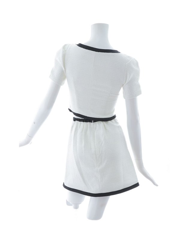 画像20: 【送料無料！】ツイードセットアップドレス/フロントジップ/ベルト/谷間見せ/背中隠し/ミニドレス/キャバドレス【XS-Mサイズ/2カラー】[HC02-X] 【SB】dzw (20)